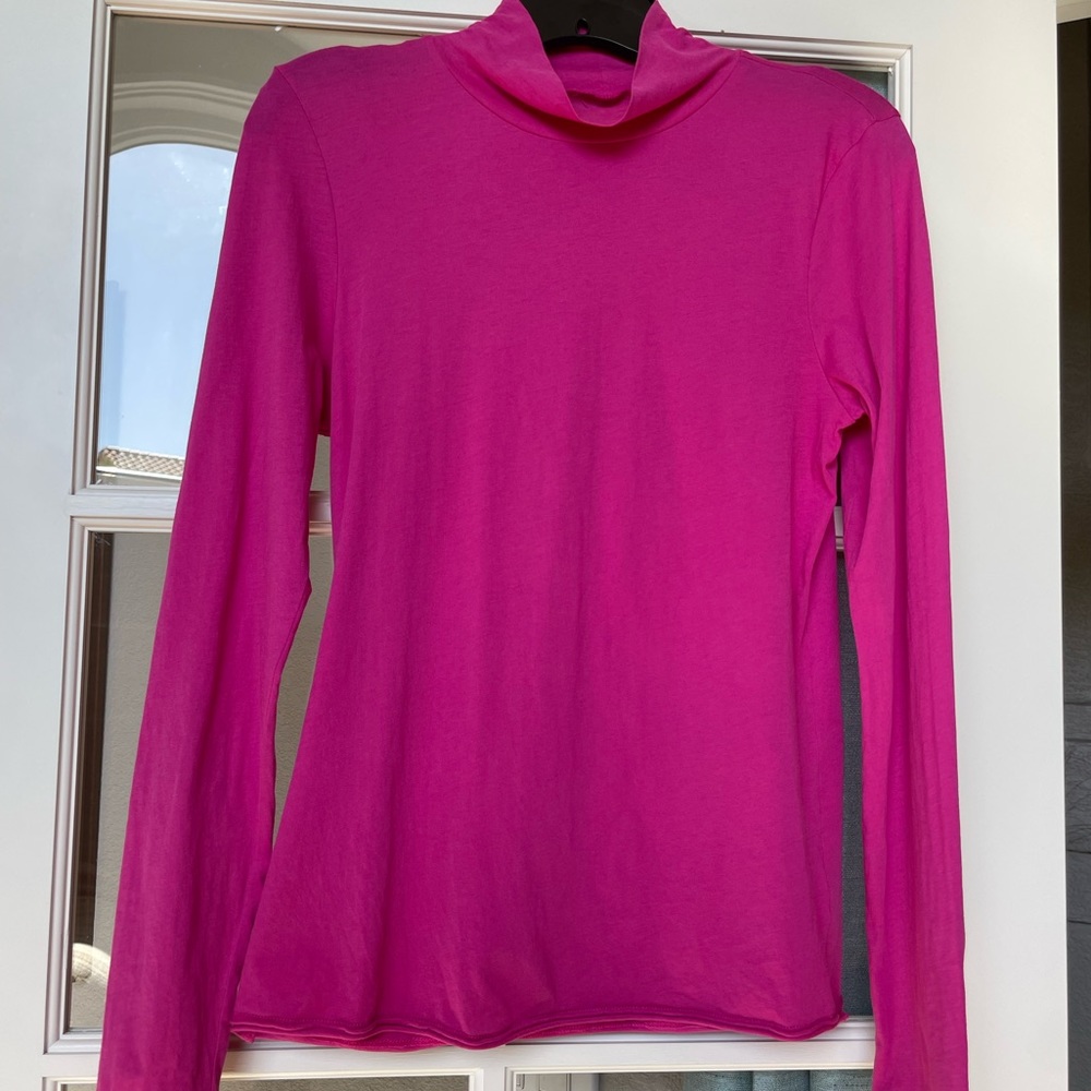 Anthropologie Mockneck Tissue Tee